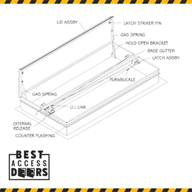 Galvanized Double Leaf Smoke Vent (BA-GSV-DL)