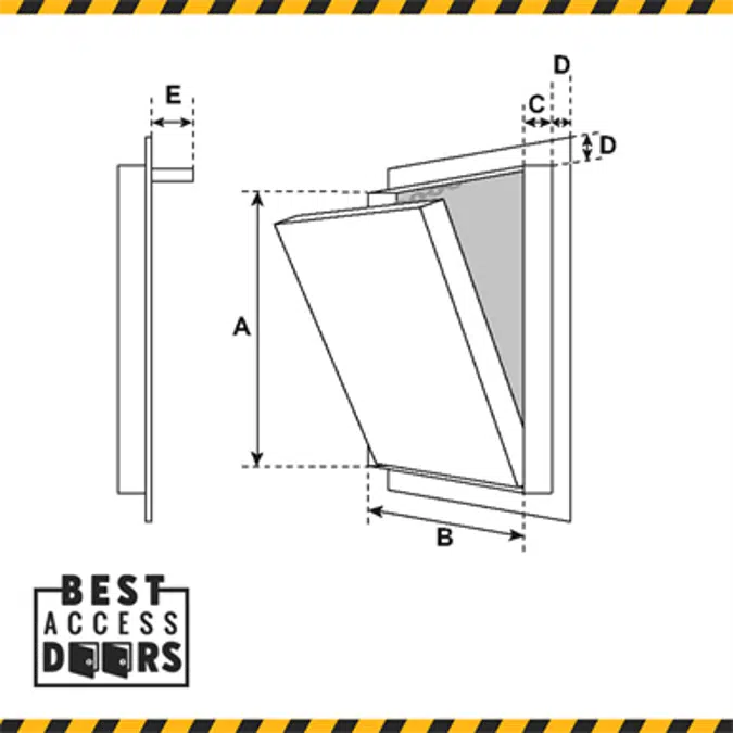 INVISA HATCH™ Drywall Inlay Access Panel for Tiling (BA-IVT)