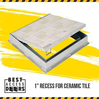 Image for Hinged Floor Hatch Recessed for Ceramic Tile (BA-HFRT-1)
