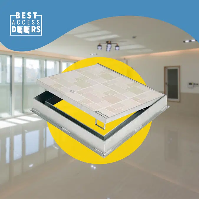 Hinged Floor Hatch Recessed for Ceramic Tile (BA-HFRT-1)