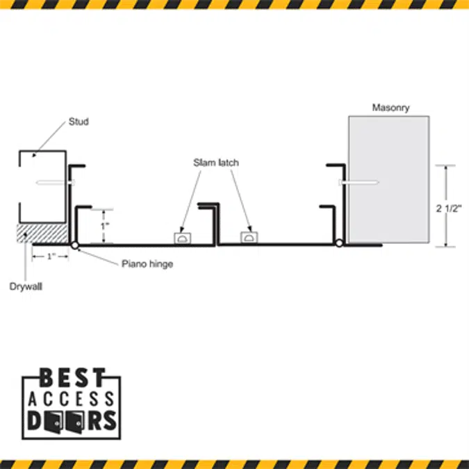 Large Opening Double Leaf Access Panel (BA-LO2D)