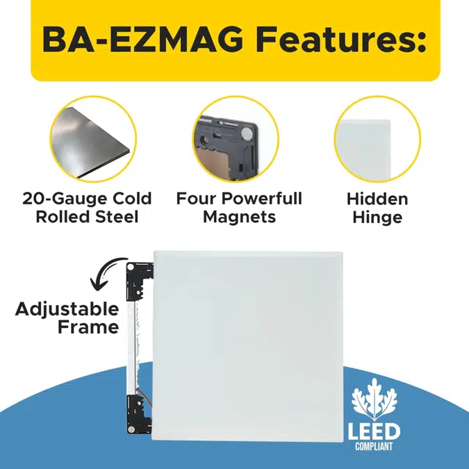 Adjustable Magnetic Closing Access Panel (EZMAG™)