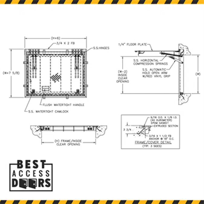 Gas Tight Floor Hatch (BA-GTFD)