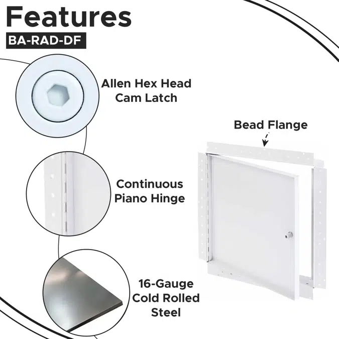 Recessed Access Door With Mud In Flange (BA-RAD-DF)