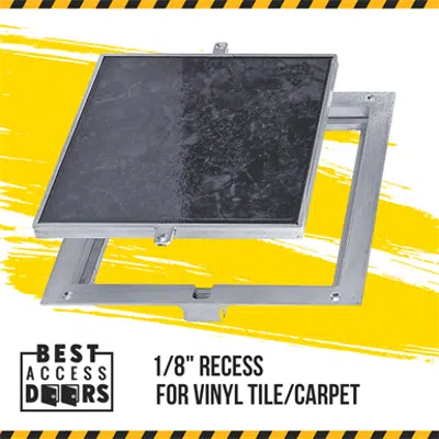Image for Removable Floor Hatch Recessed for Vinyl Tile/Carpet (BA-RRFD-18)
