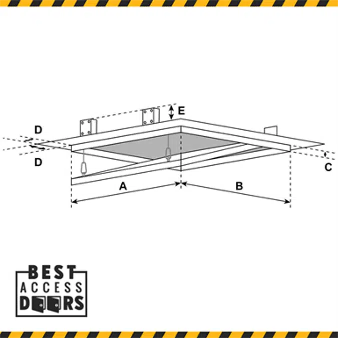 INVISA HATCH™ Drywall Inlay with Detachable Hatch (BA-IVHKL)