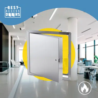 Imagem para Fire-Rated Insulated Stainless Steel Access Panel (BA-FRI-SS)}