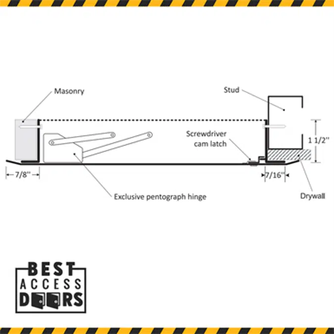 Aesthetic Access Panel in Stainless Steel (BA-UHF-SS)