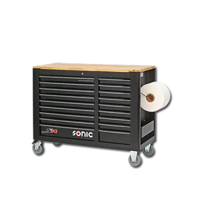 Image for Empty trolley s14 18 drawers black