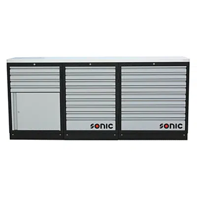 Image for SONIC MSS 26"/34" low serup with 22 drawers with ss top