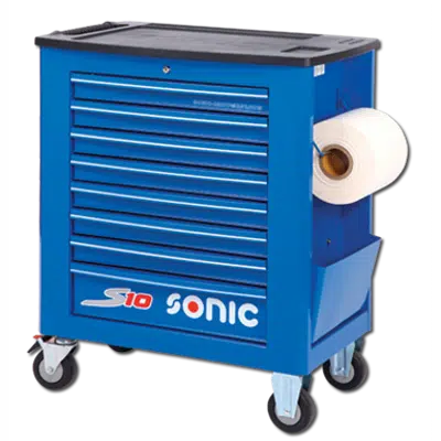 Image for Empty trolley s10 8 drawers blue (RAL5005)
