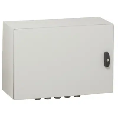 Atlantic IP66 waterproof enclosures - IK10 - RAL 7035 horizontal version 300x400x200 mm to 1000x1200x300mm图像