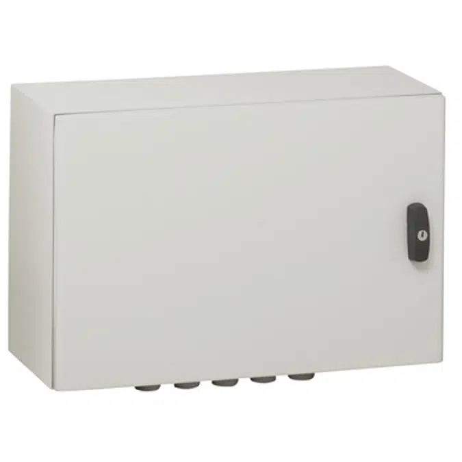 Atlantic IP66 waterproof enclosures - IK10 - RAL 7035 horizontal version 300x400x200 mm to 1000x1200x300mm