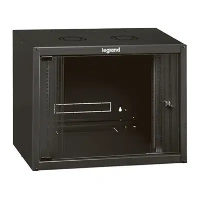 Image for Fix wallmount cabinets Legrand Linkeo with fix side panels - width 600mm - from 358x450mm to 1025x600mm