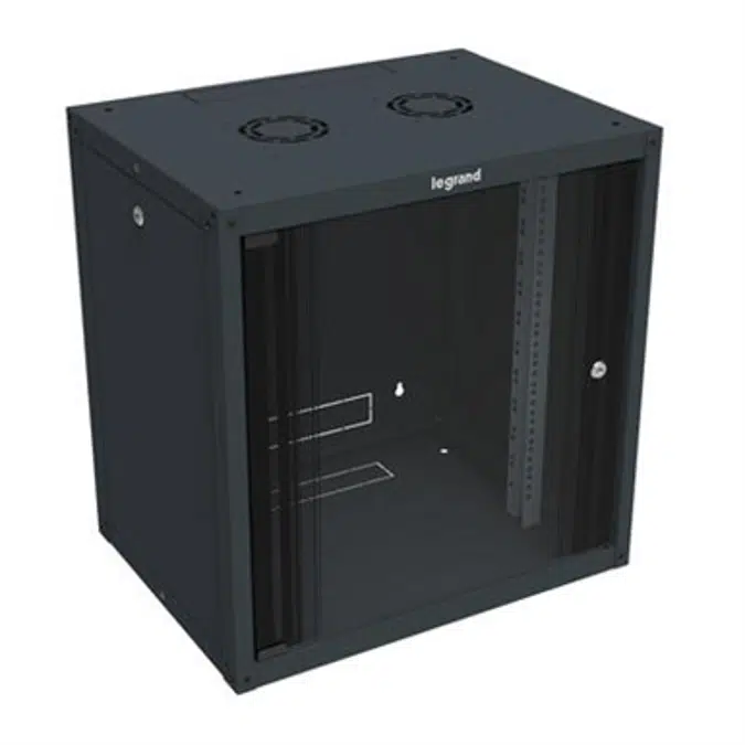 Fix wallmount cabinets Legrand Linkeo with removable side panels - width 600mm - from 358x450mm to 1025x600mm