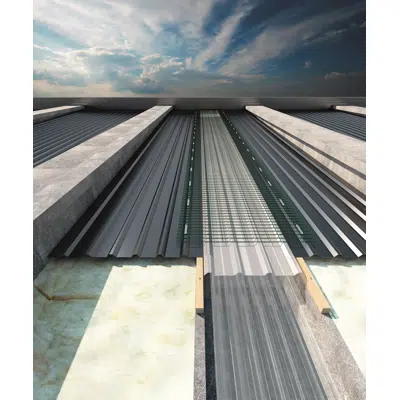 billede til COPERPLAX - PERMANENT FALL PROTECTION SYSTEM FOR INDUSTRIAL ROOFING