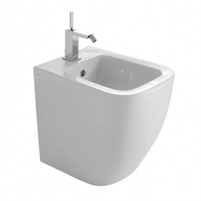 Stone floor-mounted bidet SS010