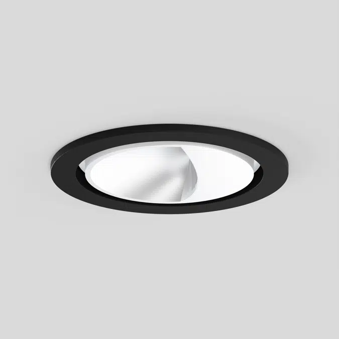 SASSO 60 round wallwasher trim soft acoustic ceiling