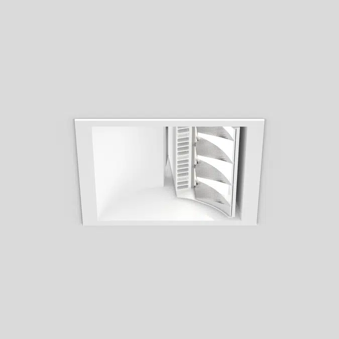 SQUADRO 1 x 4 lamps wallwasher trim
