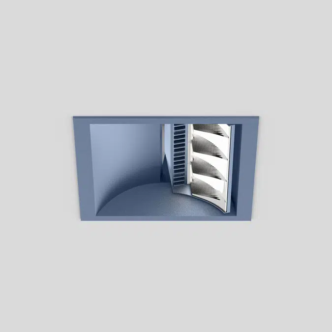 SQUADRO 1 × 4 lamps wallwasher trim