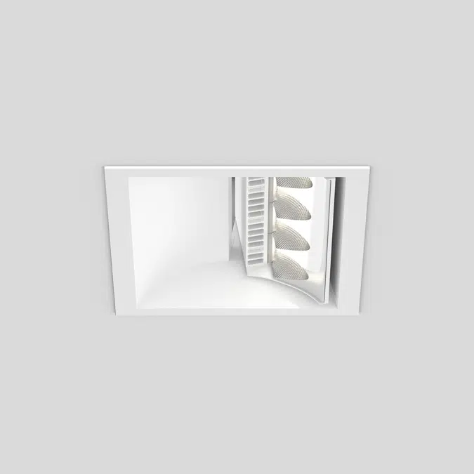 SQUADRO 1 × 4 lamps wallwasher trim