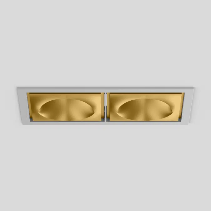 SASSO 100 square wallwasher floor trim 2 lamps