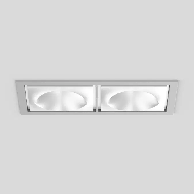 SASSO 100 square wallwasher floor trim 2 lamps