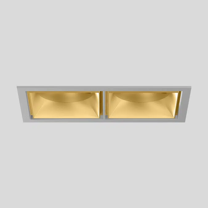 SASSO 100 square adjustable trim 2 lamps