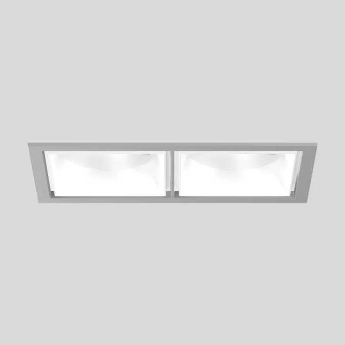 SASSO 100 square adjustable trim 2 lamps