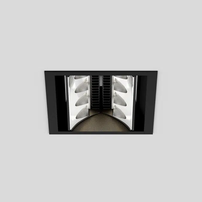 SQUADRO 2 × 4 lamps wallwasher trim