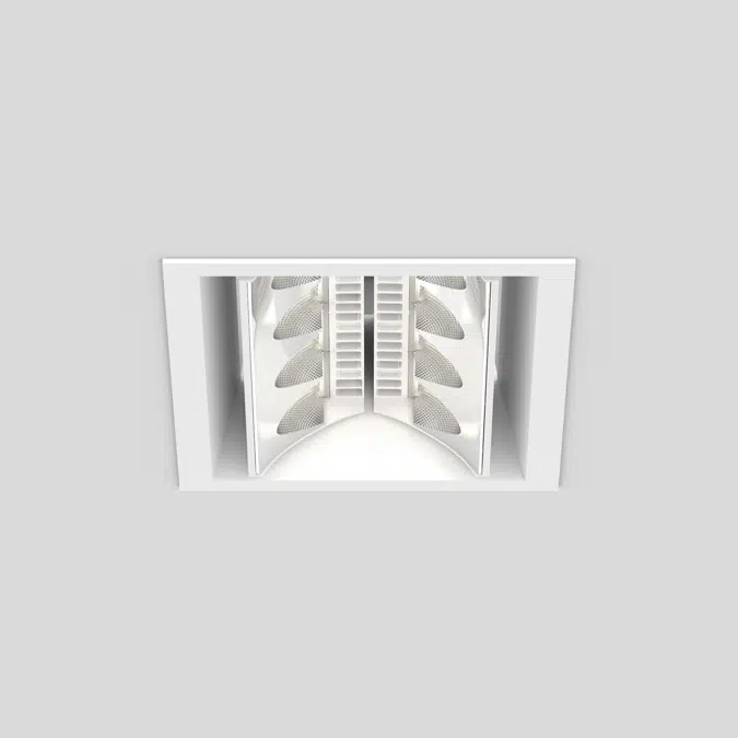 SQUADRO 2 x 4 lamps wallwasher trim