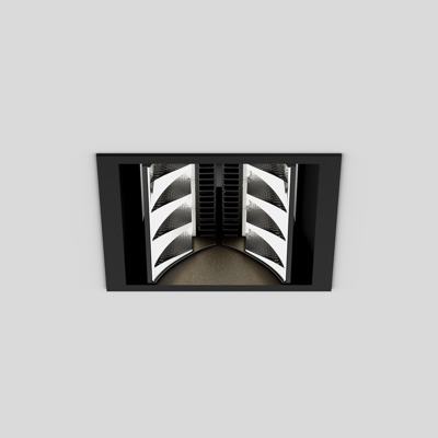 Image for SQUADRO 2 × 4 lamps wallwasher trim