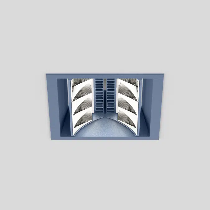 SQUADRO 2 x 4 lamps wallwasher trim