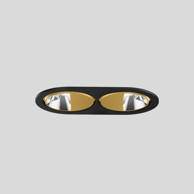 SASSO 60 round wallwasher trim 2 lamps