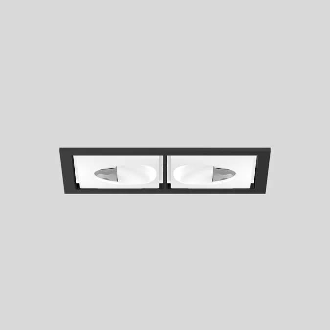 SASSO 60 square wallwasher/floor trim 2 lamps