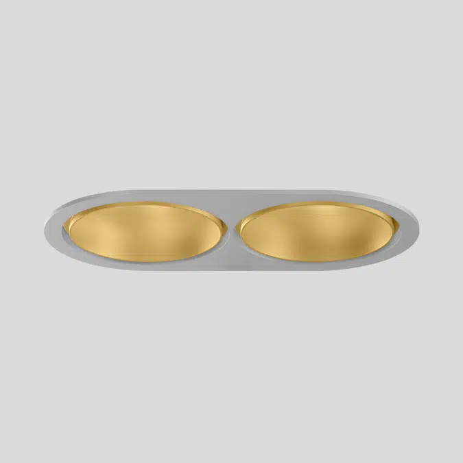 SASSO 100 round adjustable trim 2 lamps