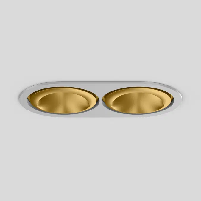SASSO 100 round wallwasher floor trim 2 lamps