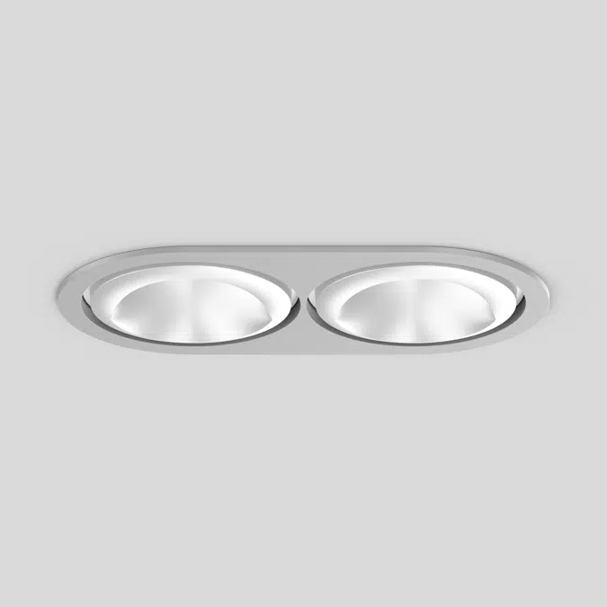 SASSO 100 round wallwasher floor trim 2 lamps