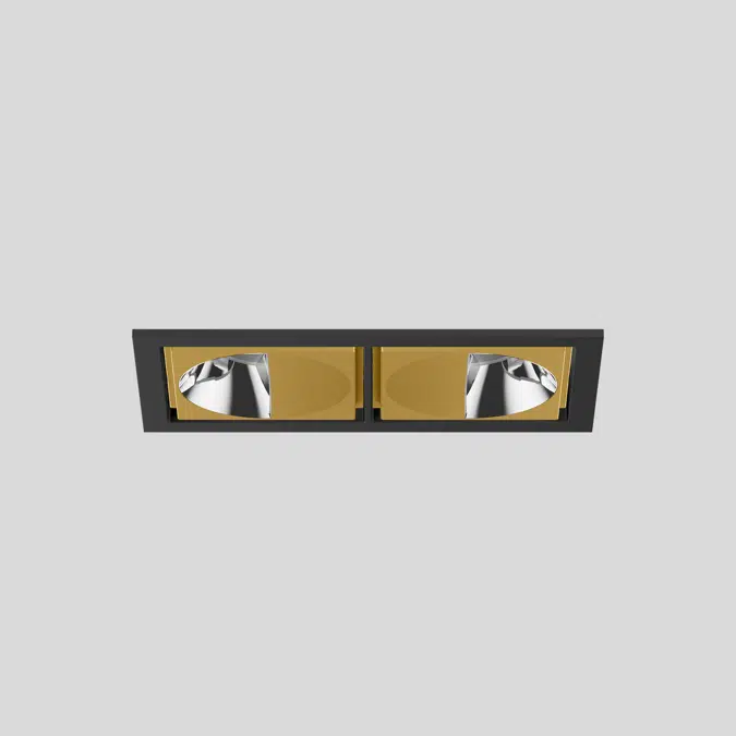 SASSO 60 square wallwasher trim 2 lamps