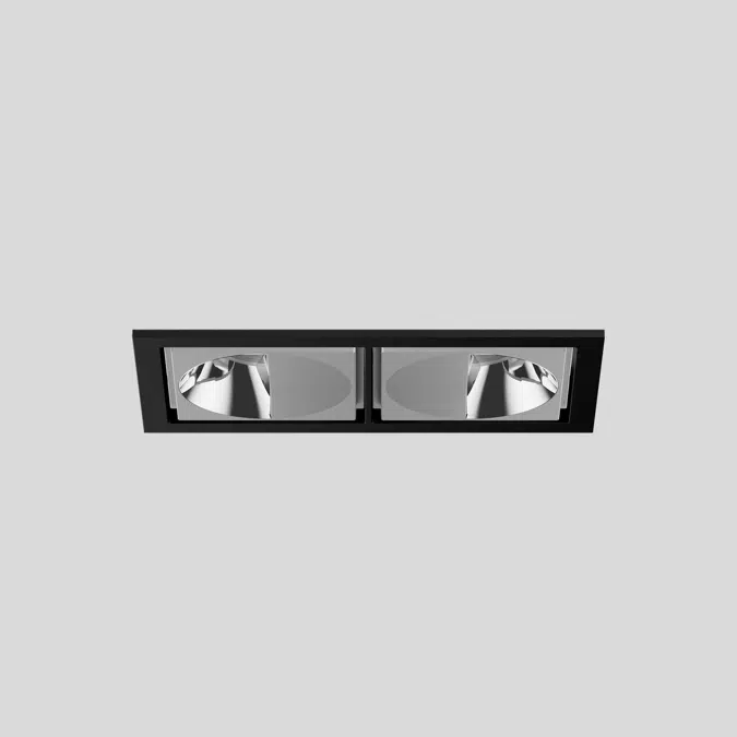 SASSO 60 square wallwasher trim 2 lamps