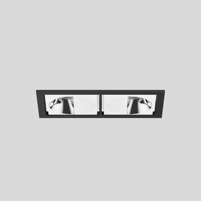 SASSO 60 square wallwasher trim 2 lamps