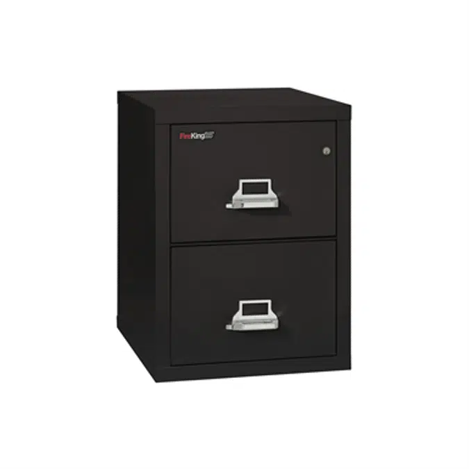 FireKing 2-2125-CBL Fireproof 2 Drawer Vertical Legal Size File Cabinet