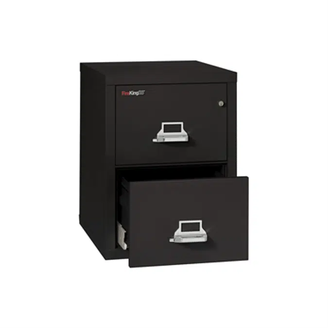 FireKing 2-2125-CBL Fireproof 2 Drawer Vertical Legal Size File Cabinet