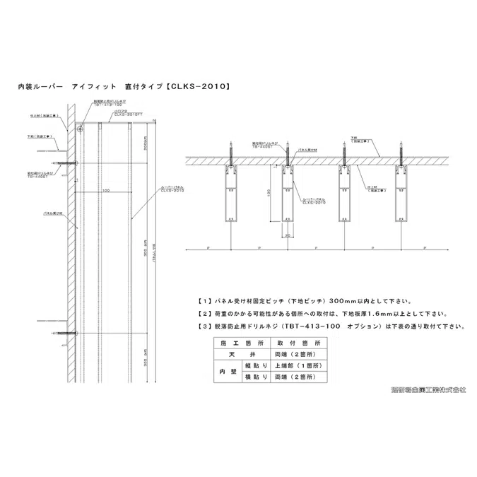 アルミルーバー CLKS-2010/直付タイプ