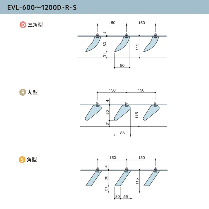 アルミひさし アイラッシュ EVL/ルーバー庇 ルーバーシリーズ  出幅600～1200
