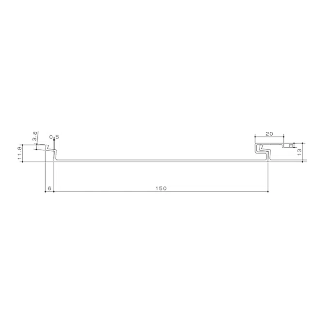 形材スパンドレル  RA-150MF/13mmタイプ 
