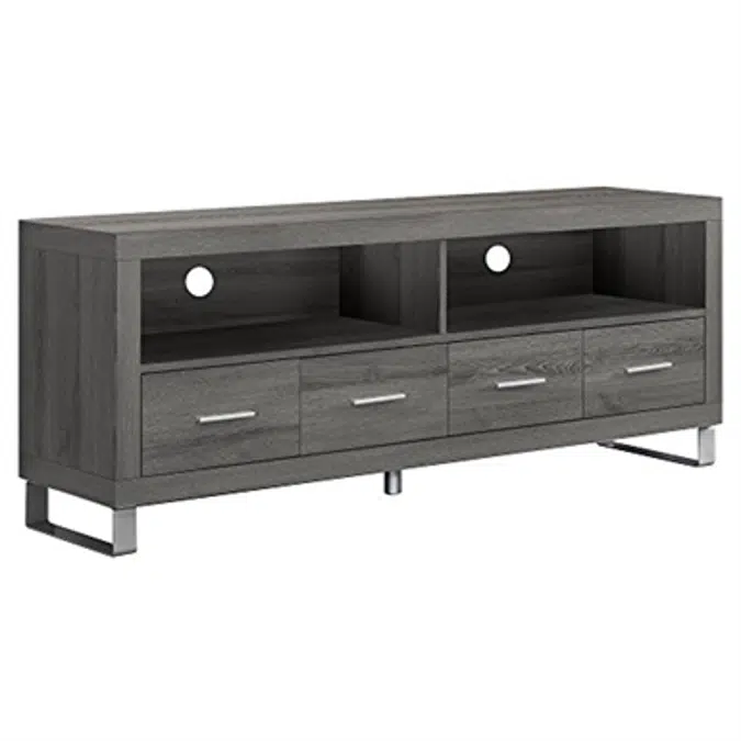 Monarch Specialties 2517 TV Console with 4 Drawers