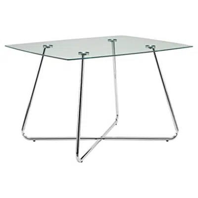 Monarch Specialties 1070 Tempered Glass Dining Table 이미지