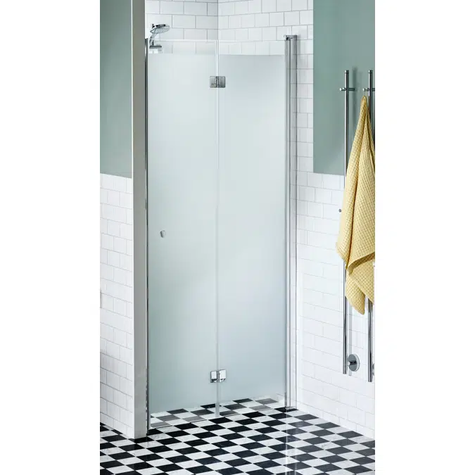 LussoShowerwall straight foldingdoors 100