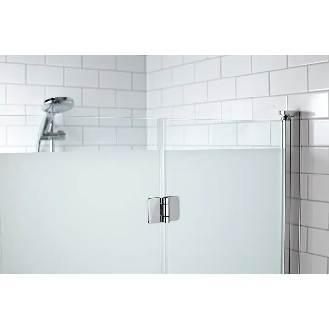 LussoShowerwall straight foldingdoors 100